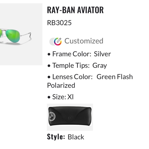 Ray Ban Aviator Sunglasses. - Picture 3 of 4